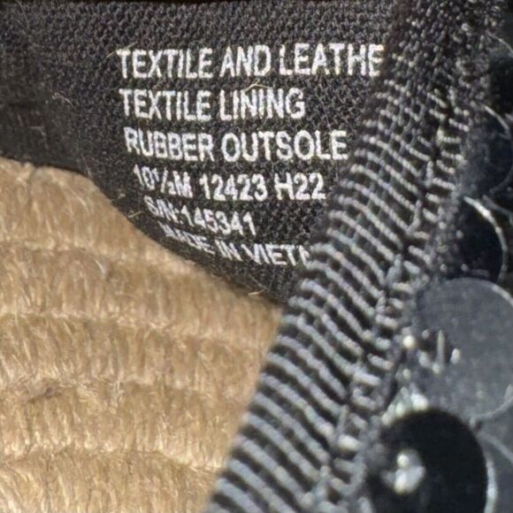 TORY BURCH FLAT ESPADRILLE BLACK SEQUIN WOMEN'S SIZE 10 - Picture 8 of 10